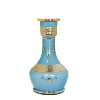 Egermann - Bottle 26cm - 1001Aqua over Opal
