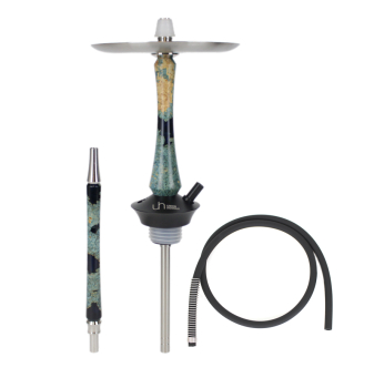 Union Hookah Sleek Rauchsäule Hybrid Epox Blue Stab 1