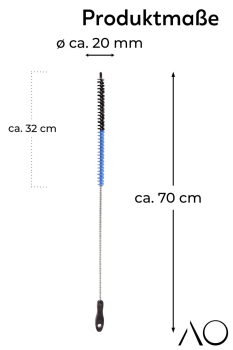 Preview: Maße der Rauchsäulenbürste