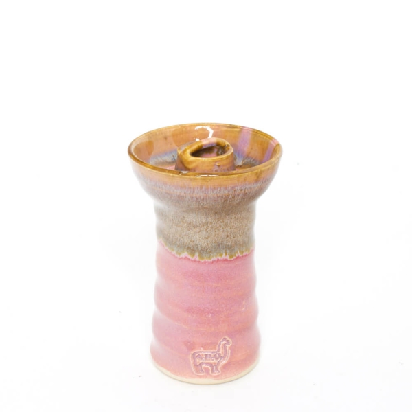 Alpaca Bowl Predator - light brown over pink