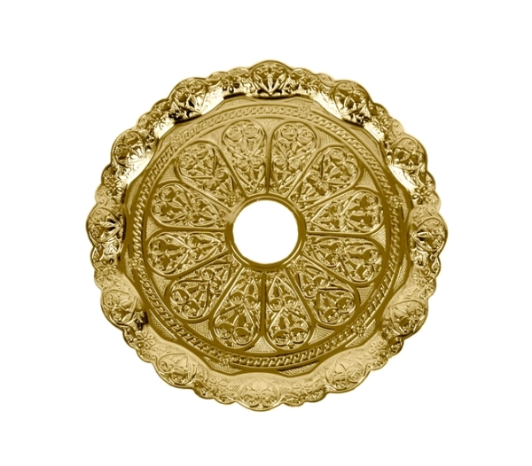 Tepsi Teller Oriental 22cm komplett Gold